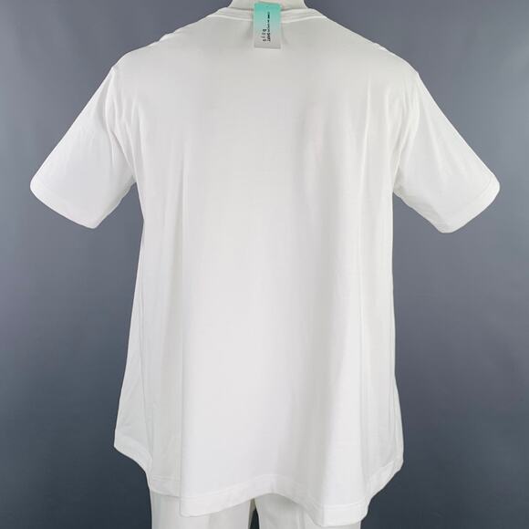 COMME des GARCONS SHIRT Size L White Cotton Oversized T-shirt - Picture 3 of 7
